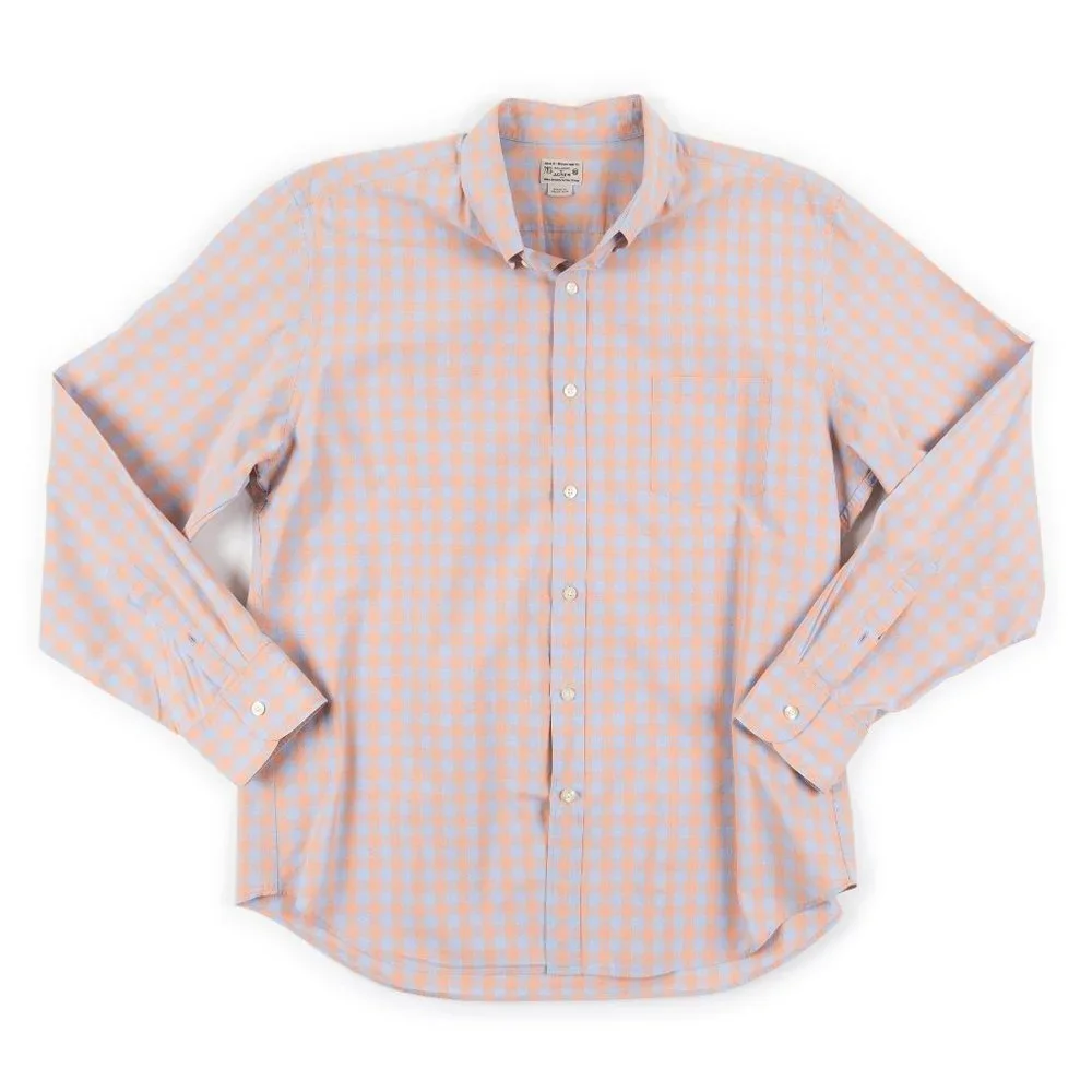 J. CREW Quality Woven Shirts Tailored by J.Crew light blue peach shirt s…